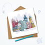 Personalised Prague Greeting Card, thumbnail 3 of 4