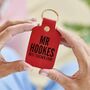 Personalised Leather Teacher Gift Keyring, thumbnail 1 of 4