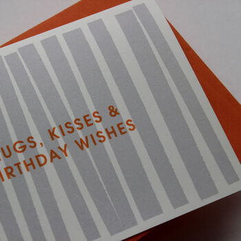 Hand Printed Birthday Card For Friend, 3 of 4