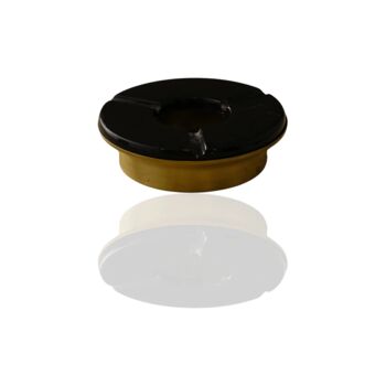 Handmade Beige Travertine And Brass Ashtray, 5 of 6