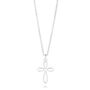 Sterling Silver Pearl Cross Christening Necklace, thumbnail 3 of 6
