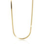 Flat Snake Chain Necklace Silver Or Gold Vermeil, thumbnail 4 of 5
