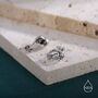 Anatomical Brain Stud Earrings In Sterling Silver, thumbnail 2 of 11
