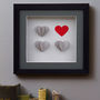 Framed, Personalised 3D Box Of Hearts, thumbnail 2 of 9