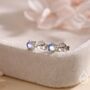 Sterling Silver Moonstone Stud Earrings, thumbnail 6 of 12