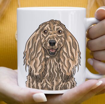 Personalised Afghan Hound Dog Dad Portrait Mug, 5 of 10