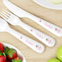 Personalised Fairy Princess Plastic Cutlery Set, thumbnail 2 of 3