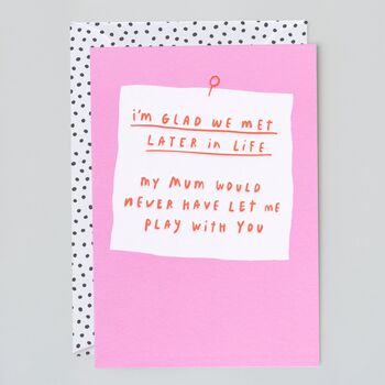 Play With You Birthday Card, 2 of 2