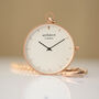 Modern Pocket Watch Swiss Movement In Rose Gold, thumbnail 2 of 6