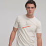 Ski Racer Natural White Organic T Shirt, thumbnail 2 of 6
