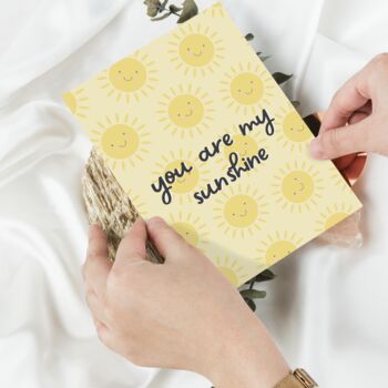 'You Are My Sunshine' Love And Friendship Greeting Card, 2 of 3