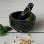 Marble Round Pestle And Mortar, thumbnail 4 of 8