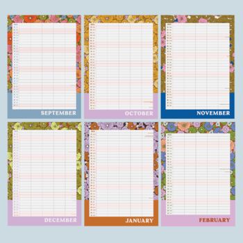 Academic Year Family Planner 2023 2024 | Retro Florals, 10 of 11