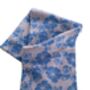 Women's Floral Cashmere Scarf Blue, thumbnail 4 of 5