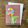 Crocodile Happy Birthday Card, thumbnail 4 of 4