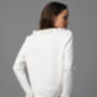 Alexia Ivory Broderie Anglaise Sweatshirt, thumbnail 2 of 3