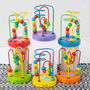 Personalised Wooden Safari Mini Beaded Puzzle Toy, thumbnail 1 of 12