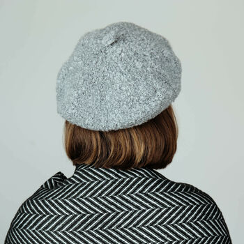 Curly Wool Knit Beret, 10 of 11