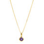February Birthstone Amethyst Silver Or Gold Necklace, thumbnail 6 of 12