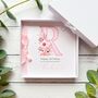 Handmade Pink Monogramed Birthday Card, thumbnail 1 of 10