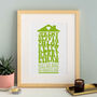 Personalised Groovy House Print, thumbnail 2 of 5