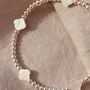 Sterling Silver Mini Clover Bracelet, thumbnail 4 of 5