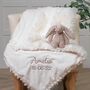 Personalised Cream Koochicoo Christening Baby Blanket, thumbnail 2 of 5
