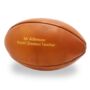 Personalised Vintage Tan Leather Rugby Ball, thumbnail 4 of 7