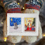 Six Retro Christmas Cards: Books, Stamps And Kings, thumbnail 7 of 7