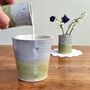 Pottery 9th Wedding Anniversary Espresso Tumbler With Dimples, thumbnail 8 of 10