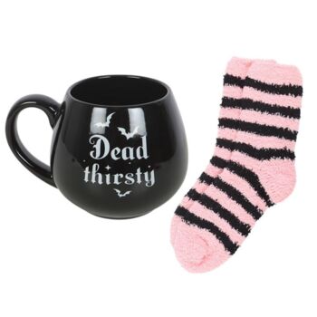 Dead Thirsty Mug And Socks Set – Halloween Gift, 3 of 4