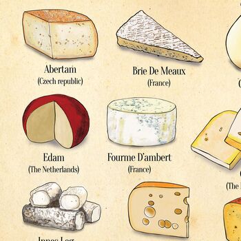 Cheese Alphabet, A Z Of Cheese, Cheese Art, 3 of 11
