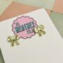 Bow Statement Stud Glitter Earrings, thumbnail 9 of 10
