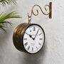 Elegant Vintage Style Railway Wall Clock, thumbnail 2 of 6