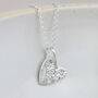 Sterling Silver Small Textured Heart Pendant, thumbnail 1 of 3