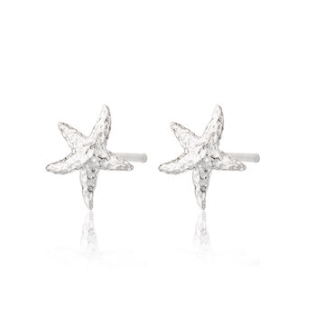 Starfish Stud Earrings, Sterling Silver Or Gold Plated, 7 of 7