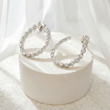 Eternity Curve Earrings, 5 of 7