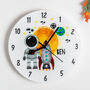 Outer Space Personalised Children's Wall Clock, thumbnail 2 of 2