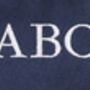 Men's Personalised Navy Silky Luxury Father's Day Pyjamas, thumbnail 4 of 5
