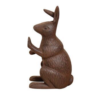 Country Style Bunny Cast Iron Door Stop, 2 of 11
