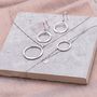 18ct White Gold And Diamond Purity Earrings, thumbnail 5 of 7