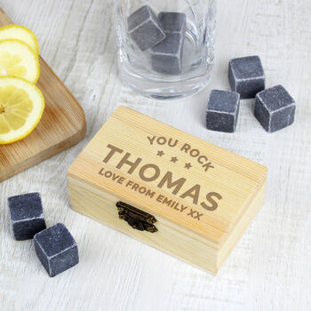 Personalised Message Stars Cooling Stones Set, 2 of 7