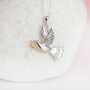 Sterling Silver Dove Necklace, thumbnail 2 of 12