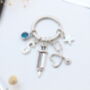 Personalised Doctor | Nurse Keyring Graduation Gift, thumbnail 3 of 9