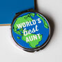 'World's Best Aunt' Compact Mirror, thumbnail 3 of 6