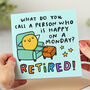 Retirement Card 'Happy On A Monday', thumbnail 3 of 3