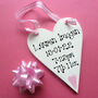 Personalised Baby's Message Heart, thumbnail 2 of 2