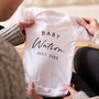 Personalised New Baby Announcement Babygrow, thumbnail 1 of 4