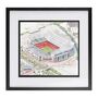 Manchester United Old Trafford Stadium Fine Art Print, thumbnail 3 of 3