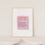 Personalised Love Note Anniversary Print, thumbnail 2 of 4